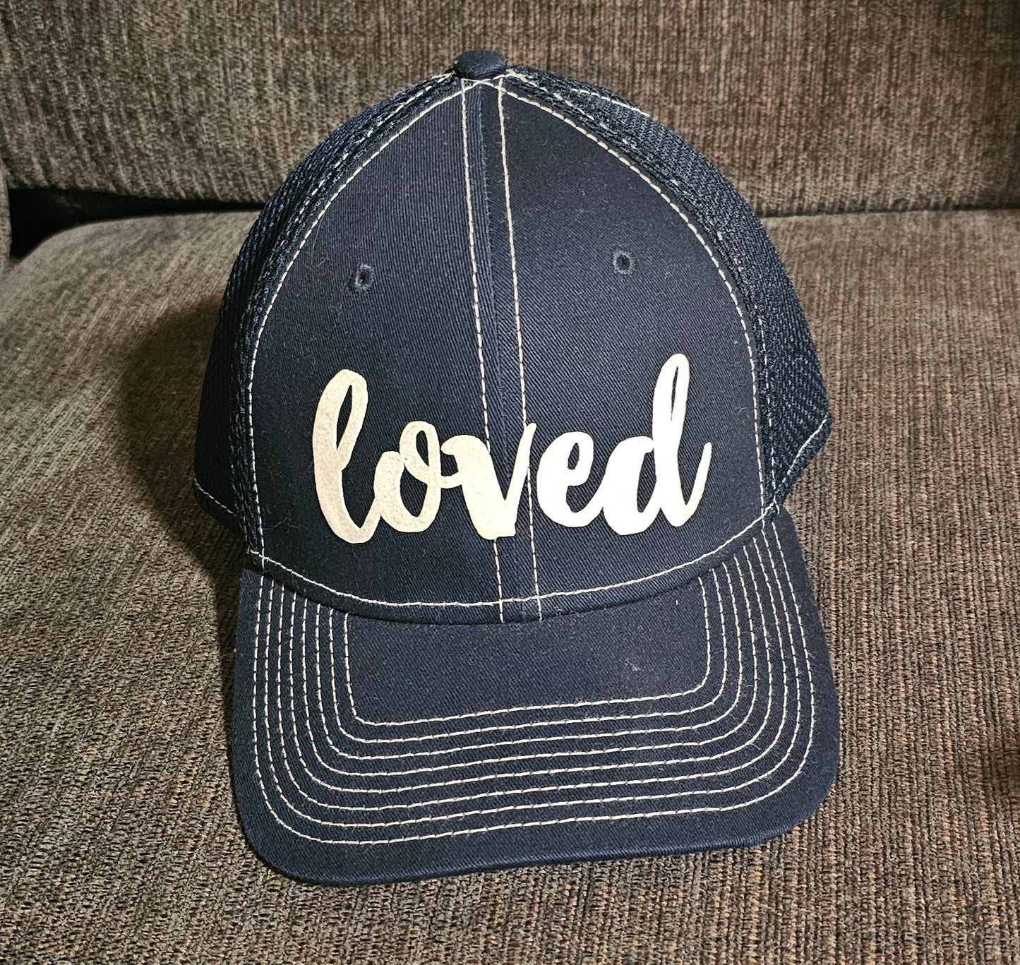 LOVED- Stretched to Fit Mesh Hat