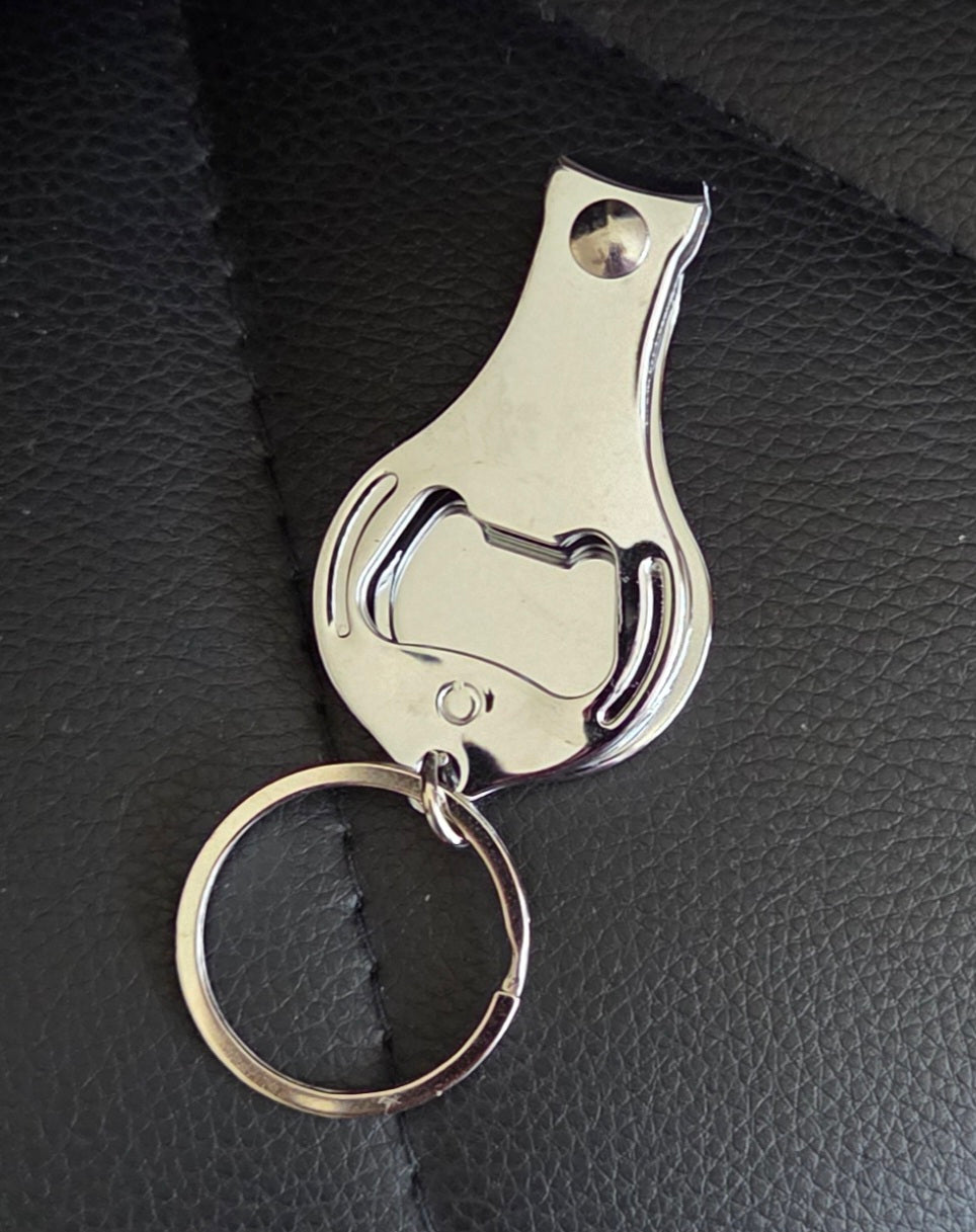 Personalized nail clippers with a built-in bottle opener, keychain (10)