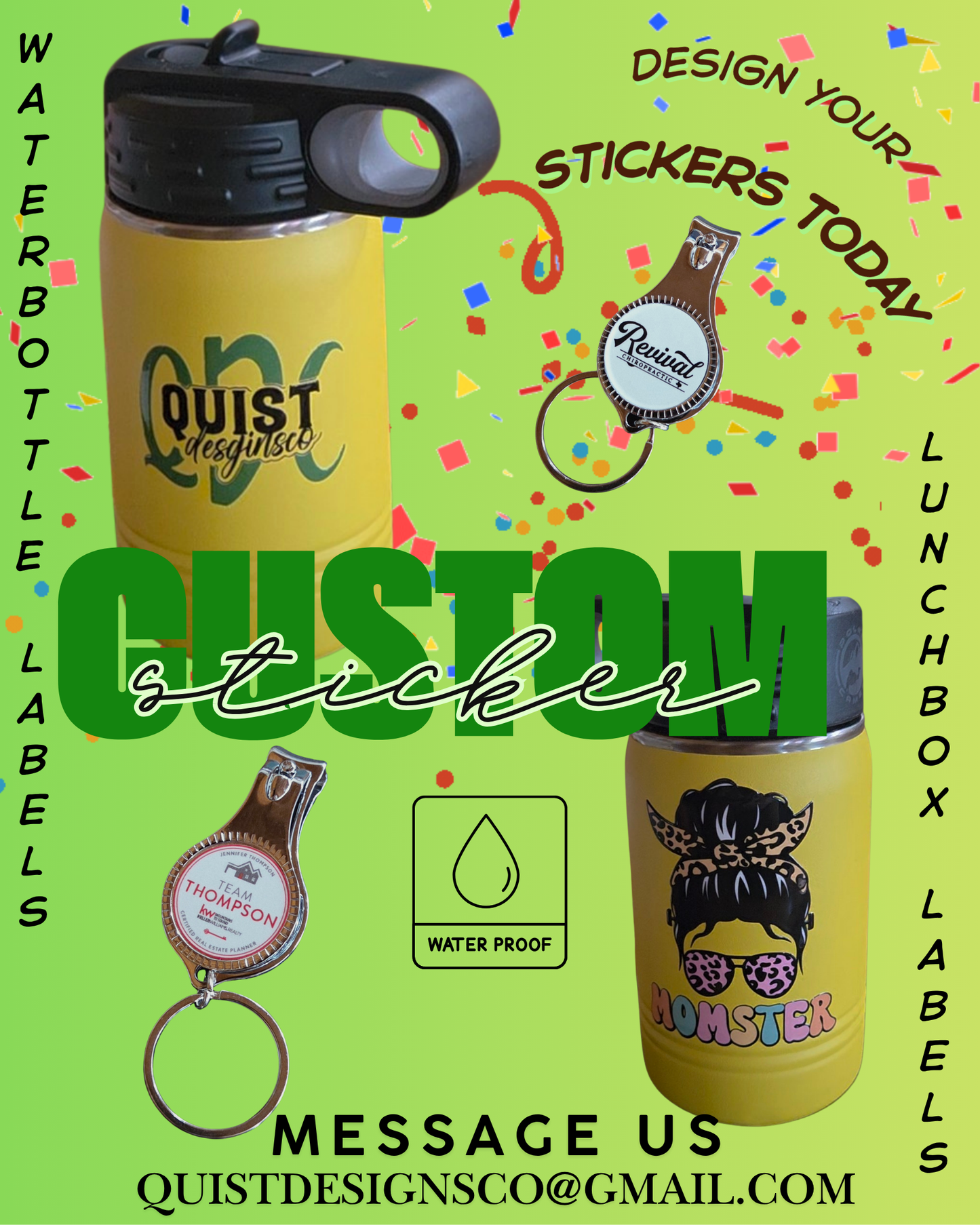 Custom Waterproof stickers