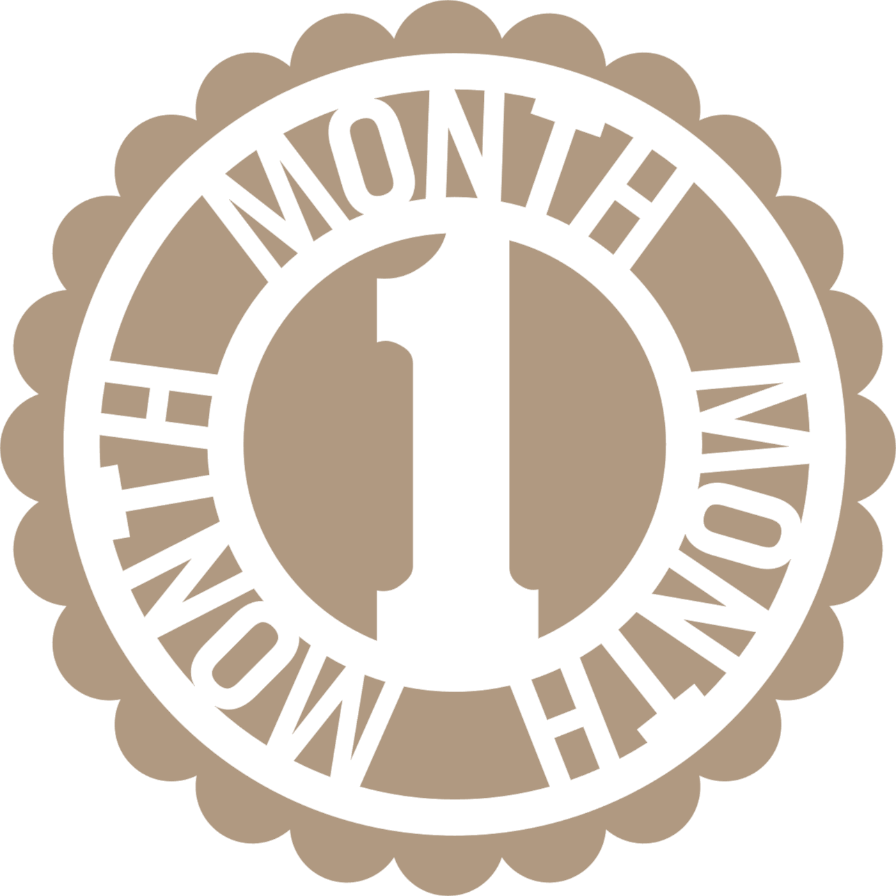 Scallop Wood Milestone Baby Props