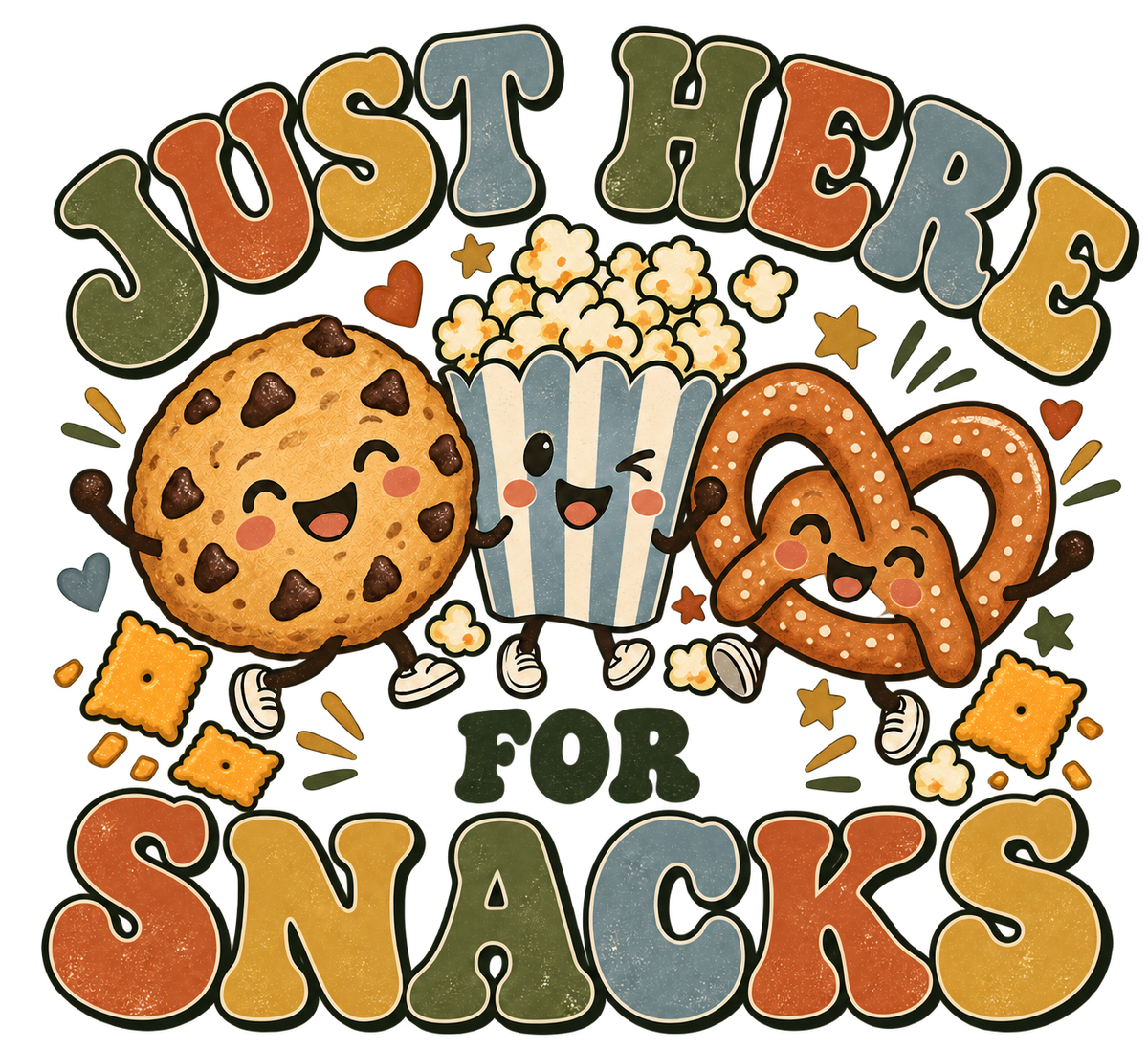 Just Here for Snacks — Kids’ Graphic Tee