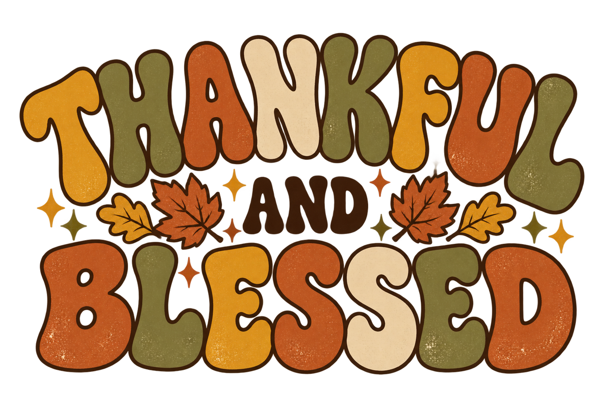 Thankful & Blessed — Girls’ Long-Sleeve Tee