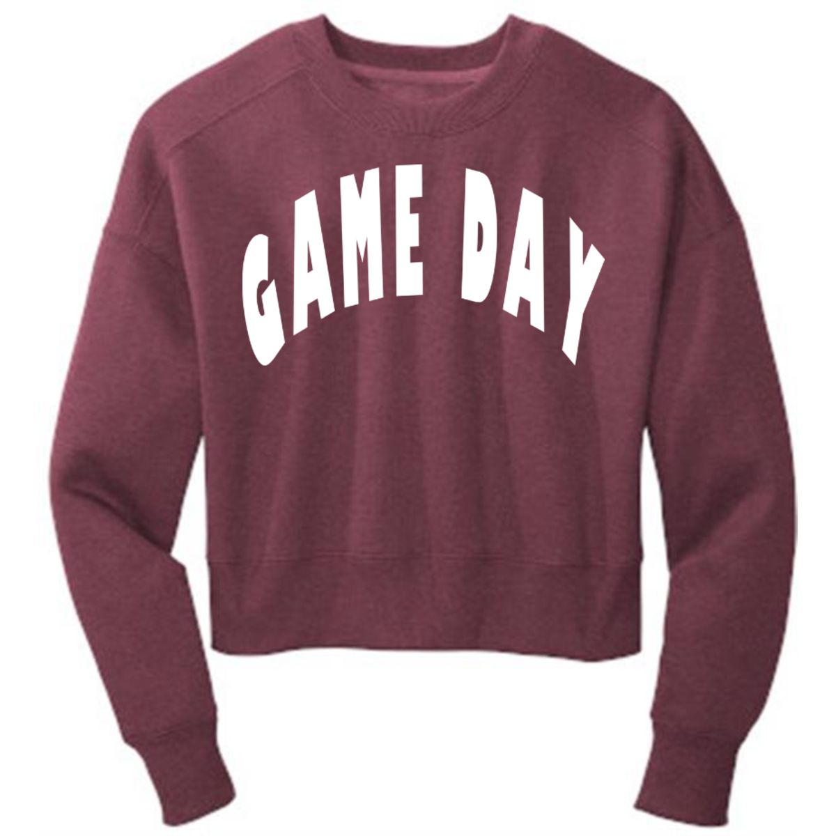 GAME DAY Women’s Perfect Weight ® Fleece Cropped Crew 3D