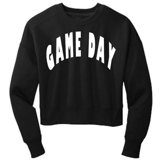 GAME DAY Women’s Perfect Weight ® Fleece Cropped Crew 3D