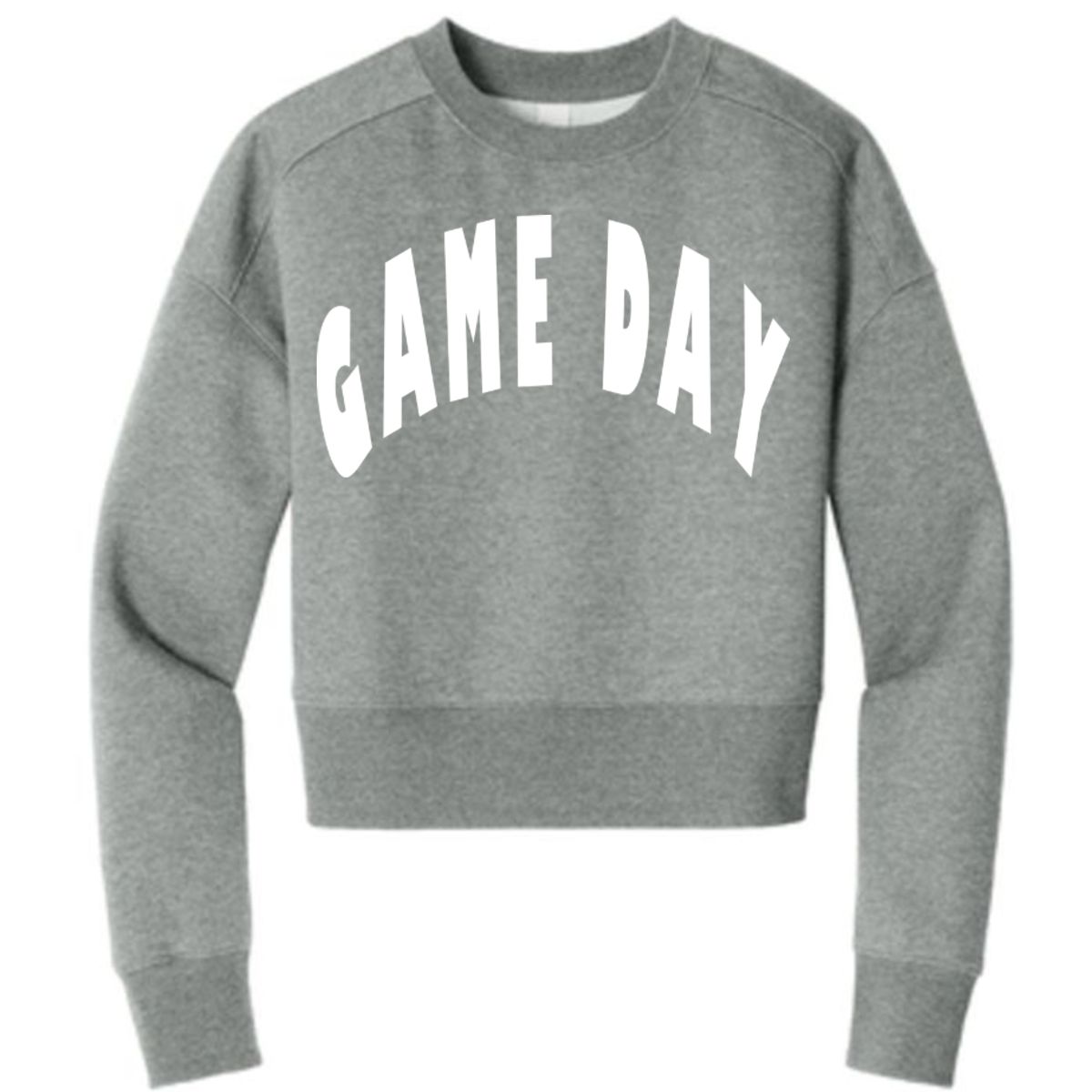 GAME DAY Women’s Perfect Weight ® Fleece Cropped Crew 3D